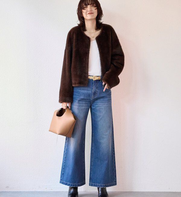  「【こなれ感抜群】ルーズフレアデニム」|デニム|