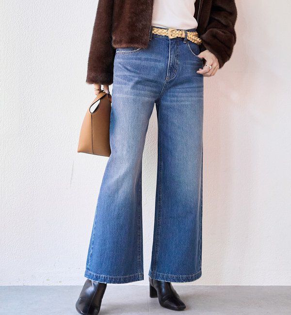  「【こなれ感抜群】ルーズフレアデニム」|デニム|