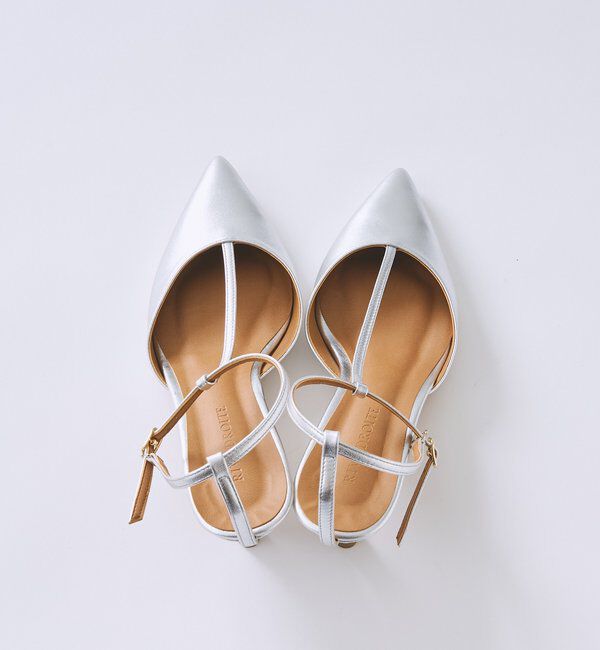  「【上品な華やかさ】シルバーストラップミュール」|その他|