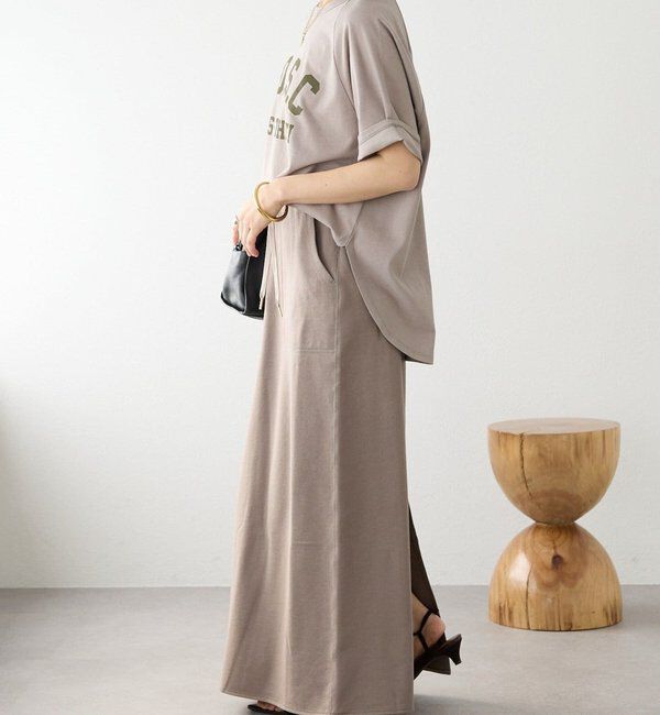  「予約【イージーな着心地】スエットロングスカート」|スカート|