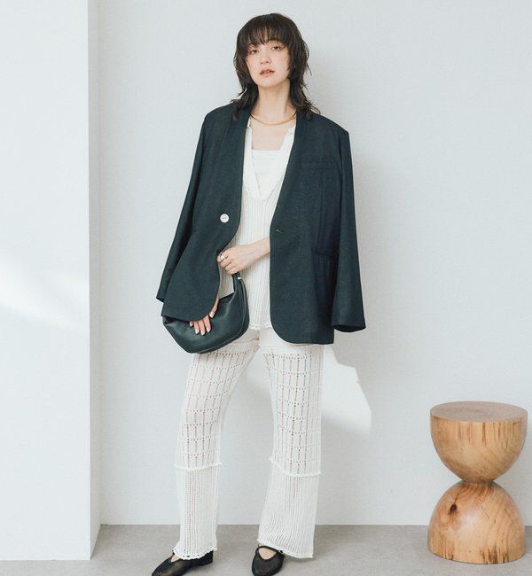  「【a Nice （ア ・ニース）】クロシェカラーニット」|ニット・セーター|