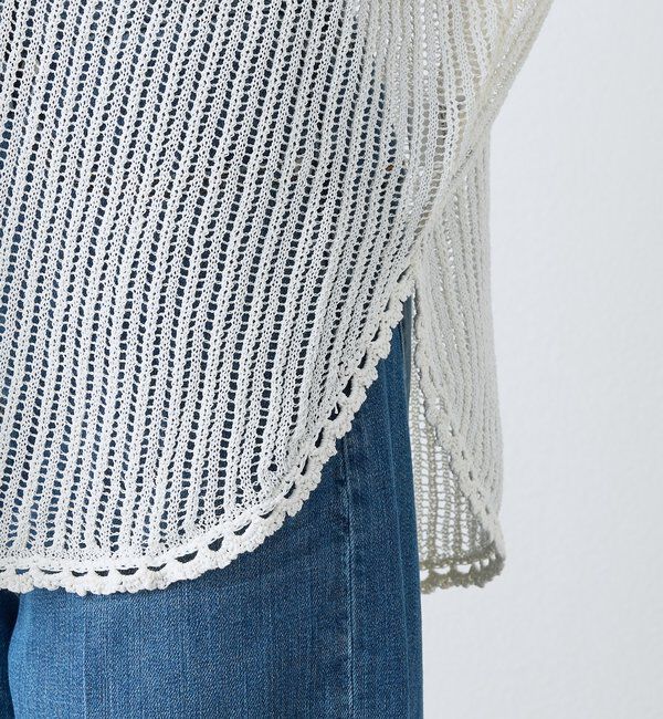  「【a Nice （ア ・ニース）】クロシェカラーニット」|ニット・セーター|