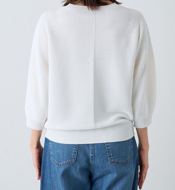  「【手洗い可能】ハーフバルーンスリーブニット」|ニット・セーター|