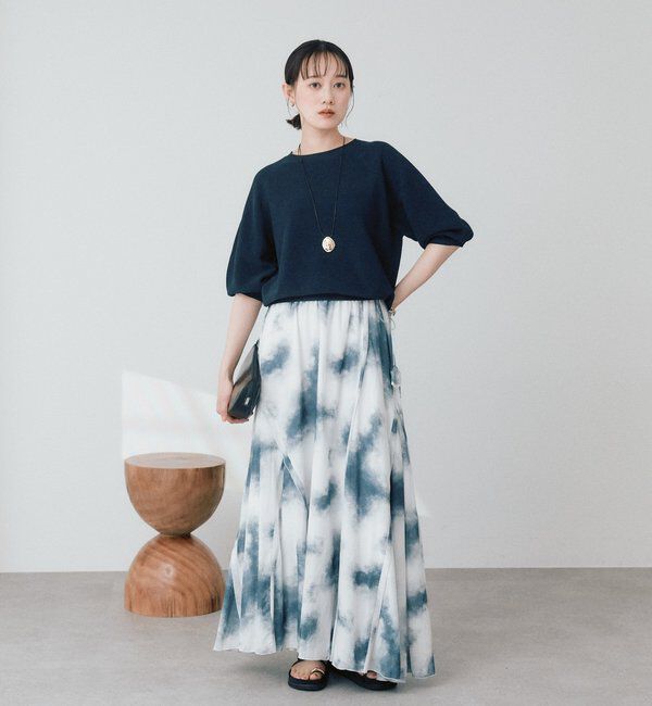  「【手洗い可能】ハーフバルーンスリーブニット」|ニット・セーター|