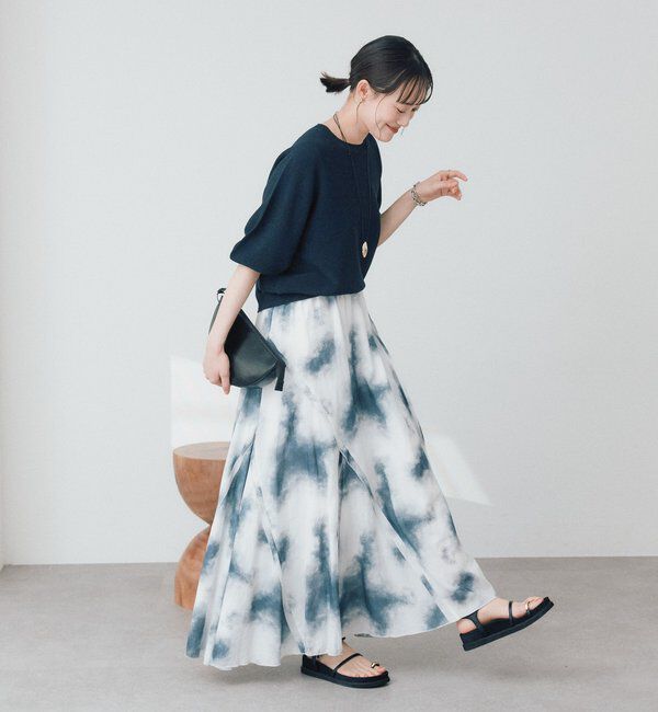  「【手洗い可能】ハーフバルーンスリーブニット」|ニット・セーター|