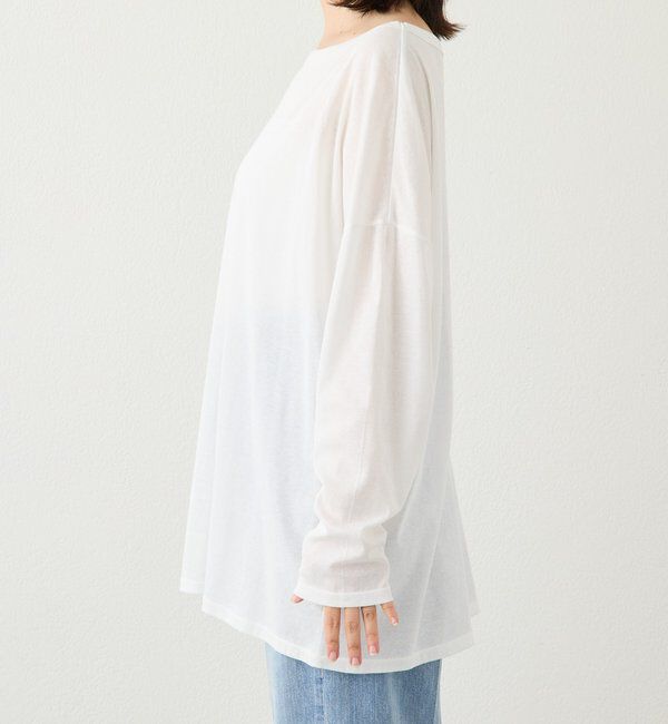  「予約【接触冷感/吸水速乾/ウオッシャブル】キュプラコットンオーバーサイズTee」|Tシャツ・カットソー|