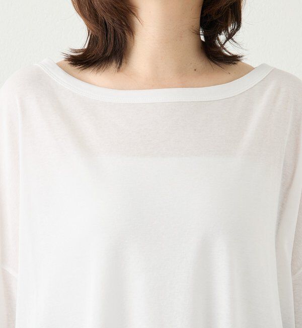  「予約【接触冷感/吸水速乾/ウオッシャブル】キュプラコットンオーバーサイズTee」|Tシャツ・カットソー|