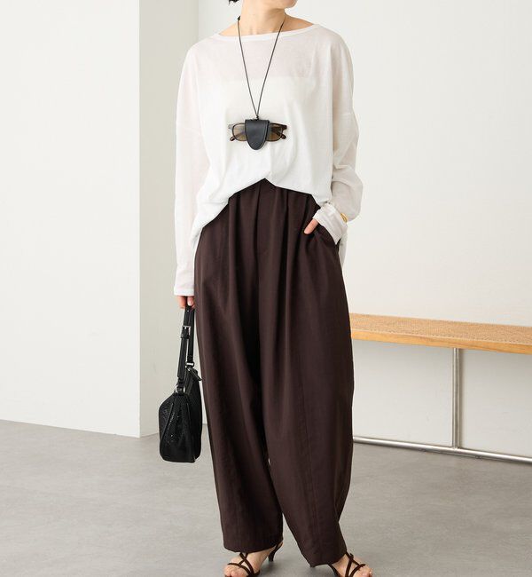  「予約【接触冷感/吸水速乾/ウオッシャブル】キュプラコットンオーバーサイズTee」|Tシャツ・カットソー|