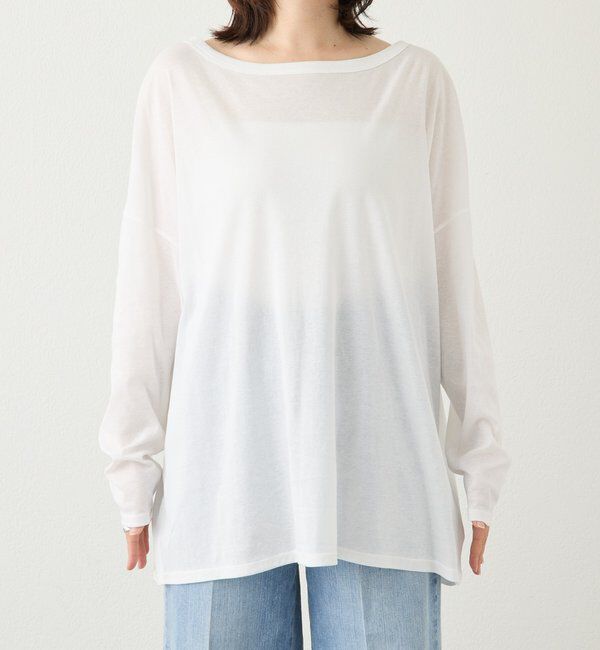  「予約【接触冷感/吸水速乾/ウオッシャブル】キュプラコットンオーバーサイズTee」|Tシャツ・カットソー|