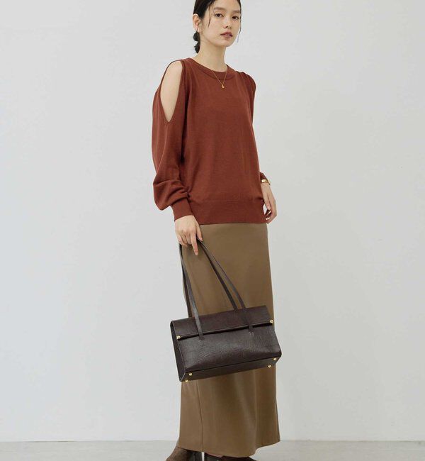  「フェイクレザータイトスカート」|スカート|