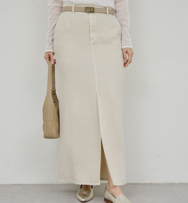  「【セットアップ対応】リヨセルスリットスカート」|スカート|