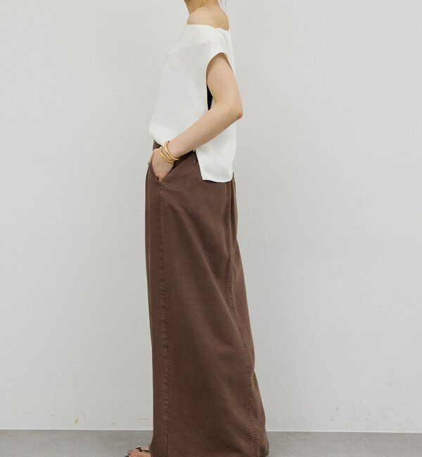  「【セットアップ対応】リヨセルスリットスカート」|スカート|