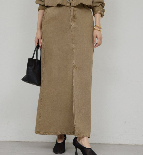  「【セットアップ対応】リヨセルスリットスカート」|スカート|