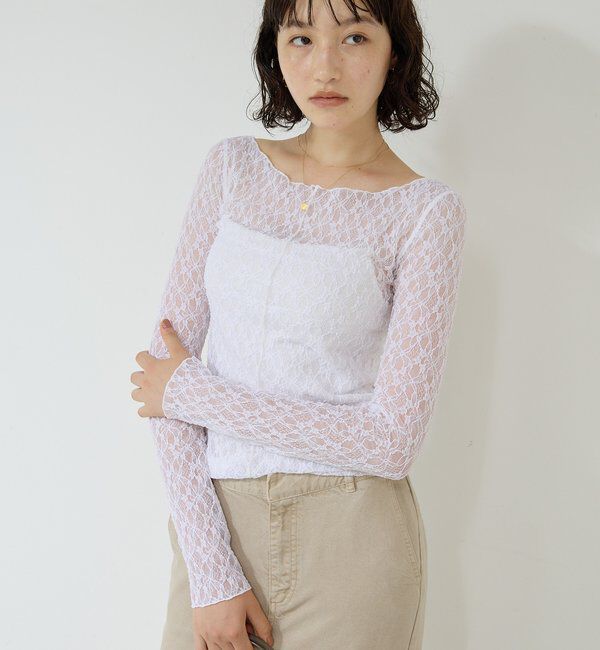  「【La nature linge】NEWレースカットソー」|Tシャツ・カットソー|