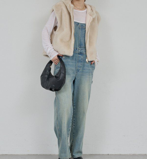  「【プラスワンで着映え！】フーディーファーベスト」|ベスト・ジレ|