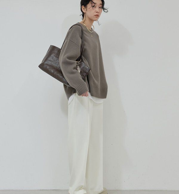  「【楽ちん&times;美脚】【セットアップ対応】ポンチスラックス」|チノ|