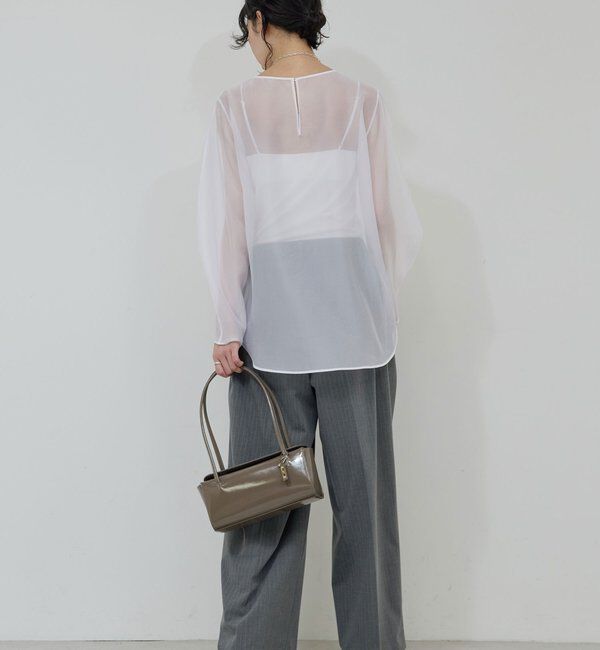  「シアーカーブスリーブブラウス」|シャツ・ブラウス|