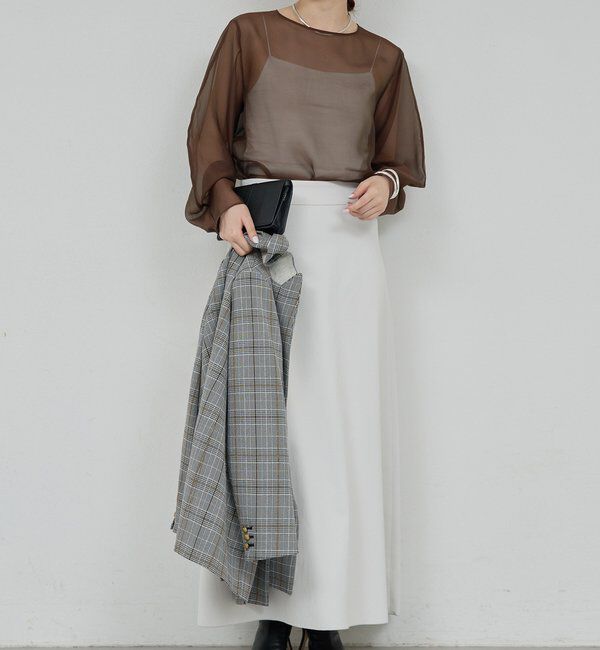  「シアーカーブスリーブブラウス」|シャツ・ブラウス|