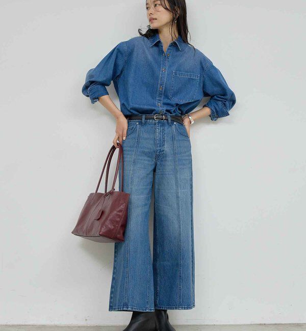  「バックフレアデニムシャツ」|シャツ・ブラウス|