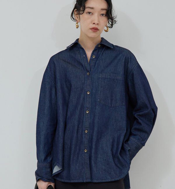  「バックフレアデニムシャツ」|シャツ・ブラウス|