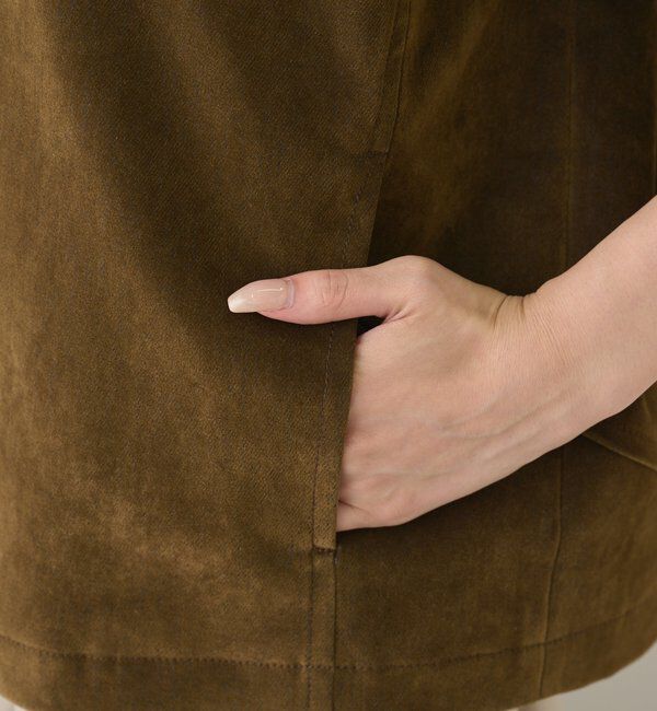  「【手洗い可】フロッキーデニムジップブルゾン」|ベスト・ジレ|