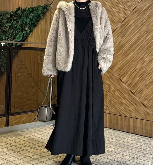  「エコファーフーディーブルゾン」|ブルゾン・スタジャン|