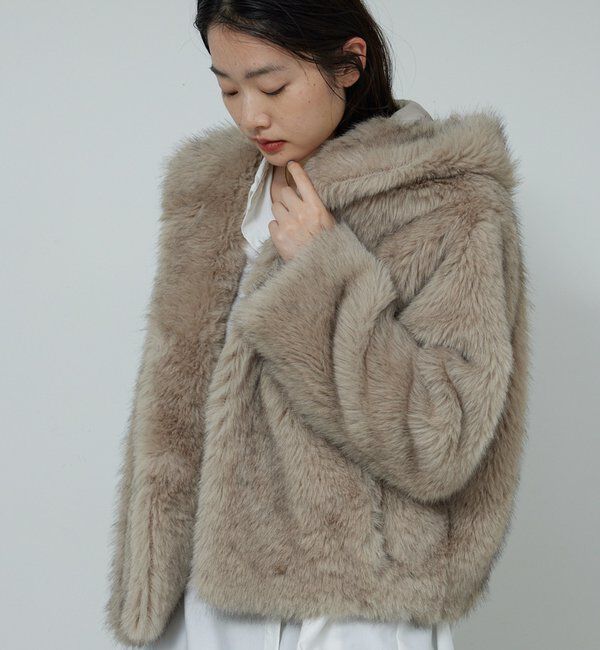  「エコファーフーディーブルゾン」|ブルゾン・スタジャン|