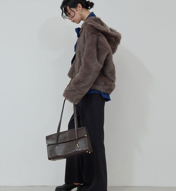  「エコファーフーディーブルゾン」|ブルゾン・スタジャン|