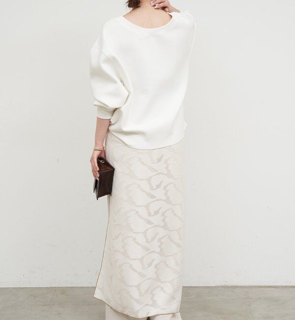  「【新色BR登場！】【大人のスウェット】ボートネックスウェット」|Tシャツ・カットソー|