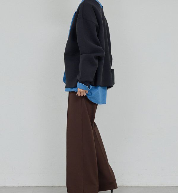  「【新色BR登場！】【大人のスウェット】ボートネックスウェット」|Tシャツ・カットソー|