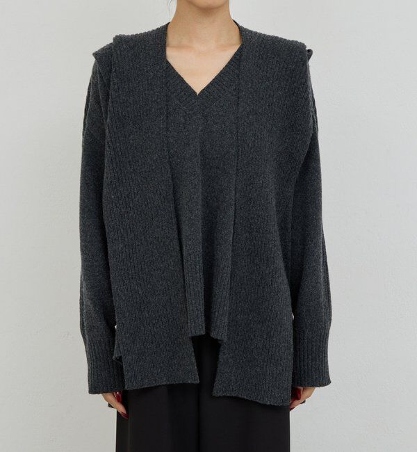  「【脱マンネリニット】【MANAKAコラボ】フードセットニット」|ニット・セーター|