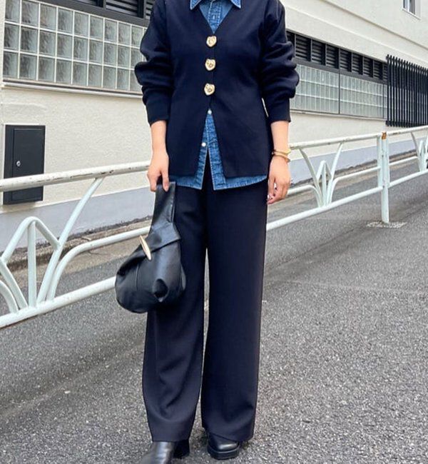  「ビジューVネックカーディガン」|ニット・セーター|