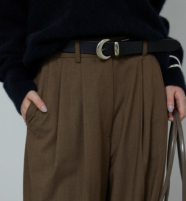  「【SACHIKOコラボ】【オーダーメイドベルト】ラウンドバックルフリーベルト」|ベルト|シルバー