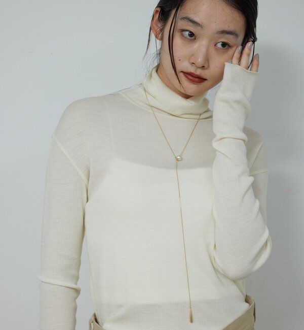  「【新色を加えてリバイバル】リブタートルカットソー」|Tシャツ・カットソー|