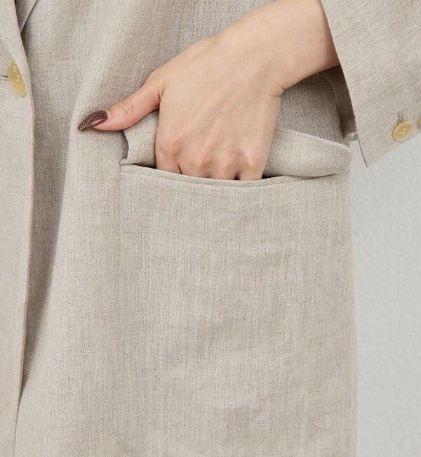  「【セットアップ対応】リネンジャケット」|その他|