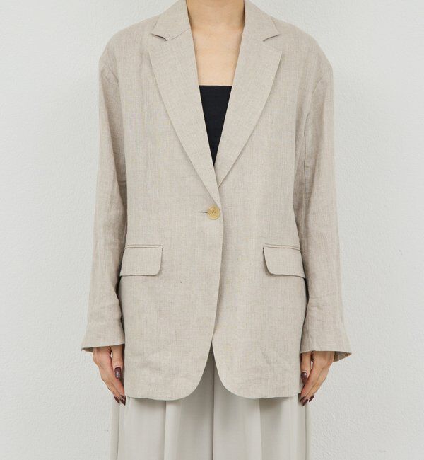  「【セットアップ対応】リネンジャケット」|その他|