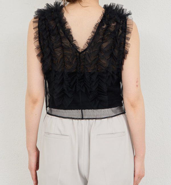  「チュールフリルブラウス」|シャツ・ブラウス|