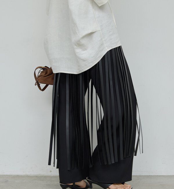  「レザーフリンジスカート」|スカート|