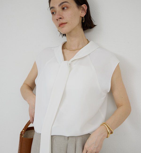  「2WAYボウタイブラウス」|シャツ・ブラウス|ホワイト