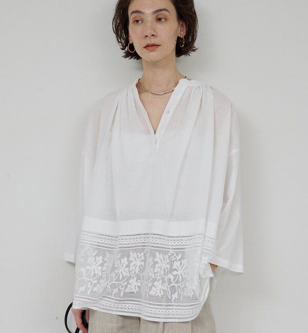  「刺繍チャーチブラウス」|シャツ・ブラウス|