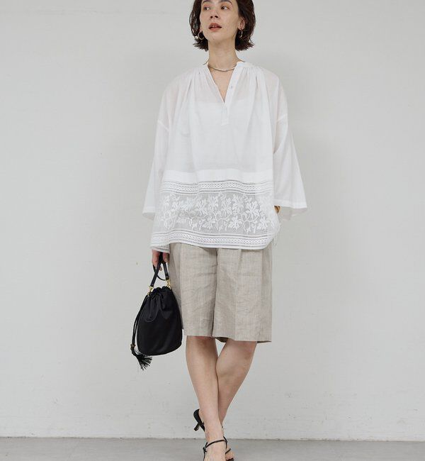  「刺繍チャーチブラウス」|シャツ・ブラウス|