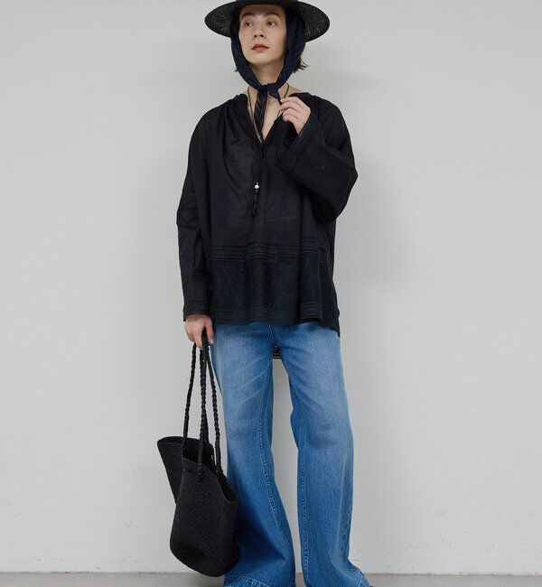  「刺繍チャーチブラウス」|シャツ・ブラウス|