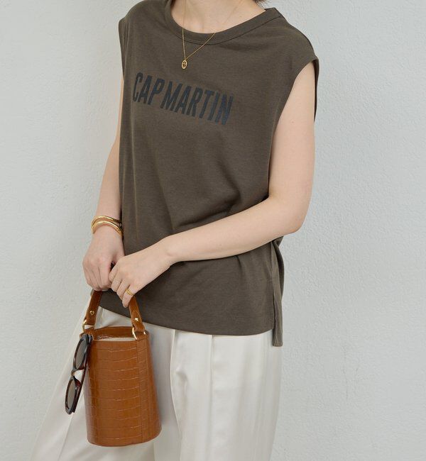  「フレンチシアーロゴTee」|Tシャツ・カットソー|チャコールグレー