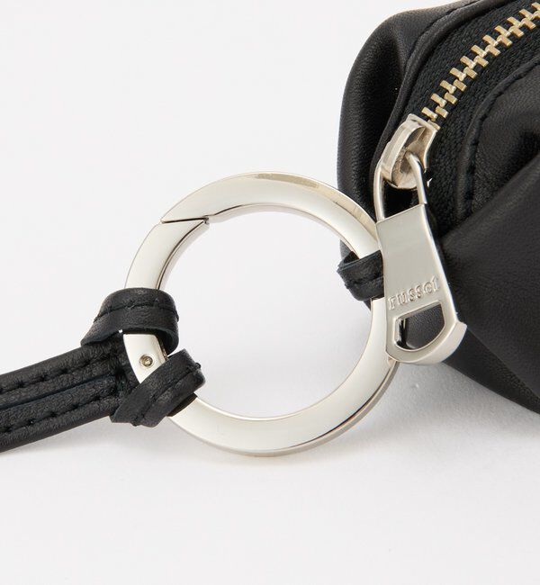  「カラビナ付き レザーミニポーチ型チャーム」|その他|