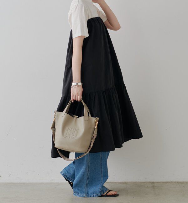  「エンボスモノグラム2WAYタウントートバッグ」|トートバッグ|