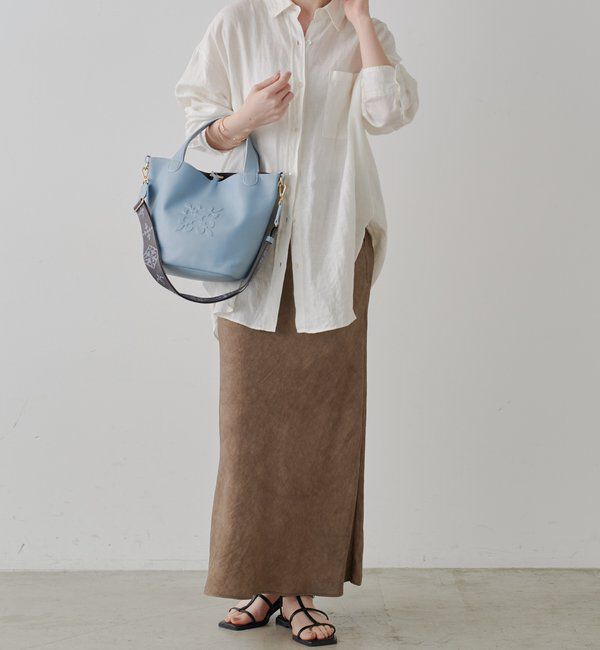  「エンボスモノグラム2WAYタウントートバッグ」|トートバッグ|