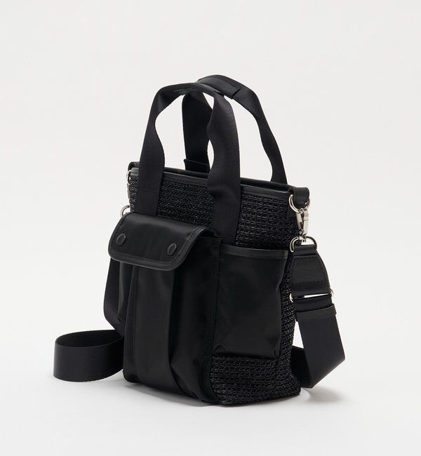  「ナイロンラフィア&times;クラウズナイロン コンビ2WAYミニトートバッグ」|ショルダー・メッセンジャー|