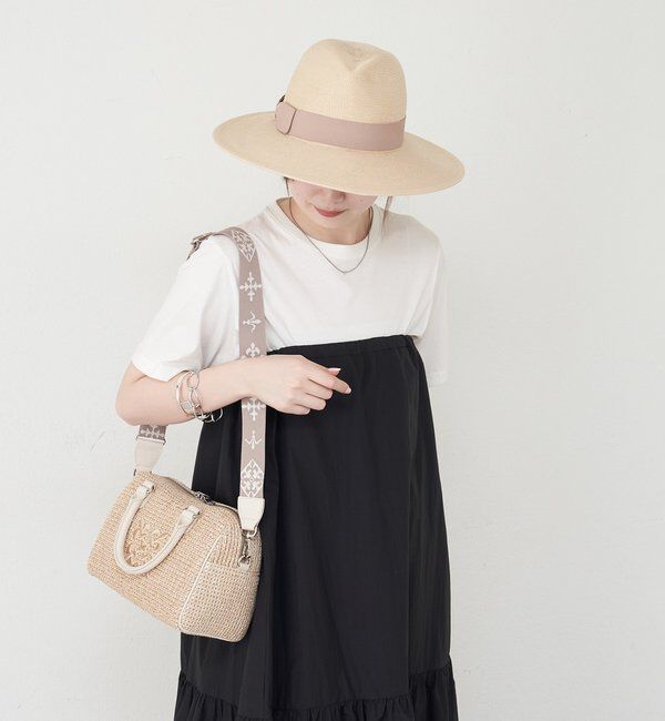  「ナイロンラフィアミニボストンバッグ」|ボストンバッグ|