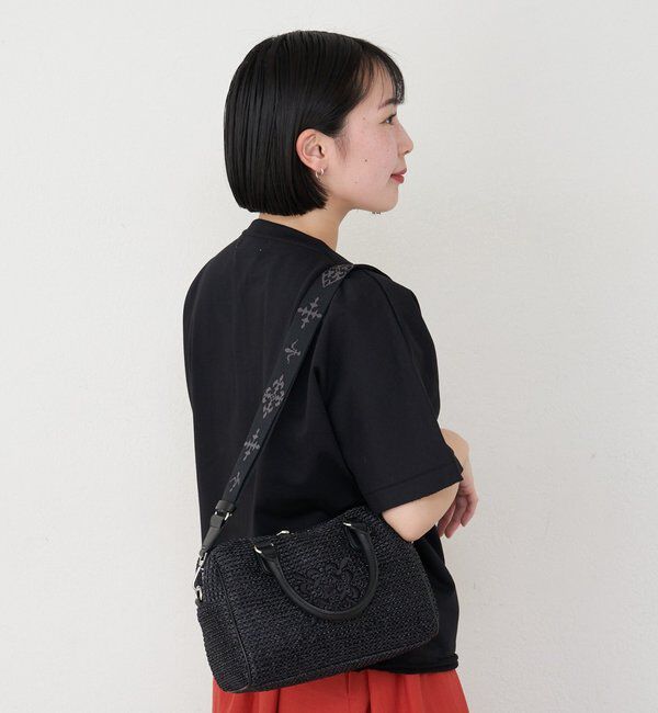  「ナイロンラフィアミニボストンバッグ」|ボストンバッグ|
