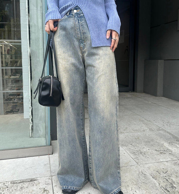  「【新色ブルー登場！】フレアデニム」|デニム|